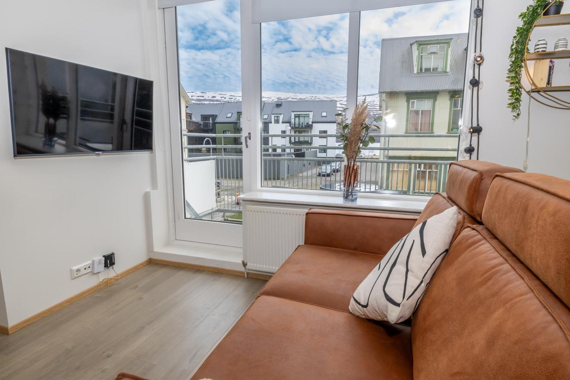 Charming Deluxe Apartment Akureyri Værelse billede